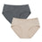 Nest Designs Women's Underwear 2pk - Warm Taupe/Charcoal