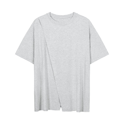 Nest Designs Short Sleeve Nursing T Shirt- Fog Grey