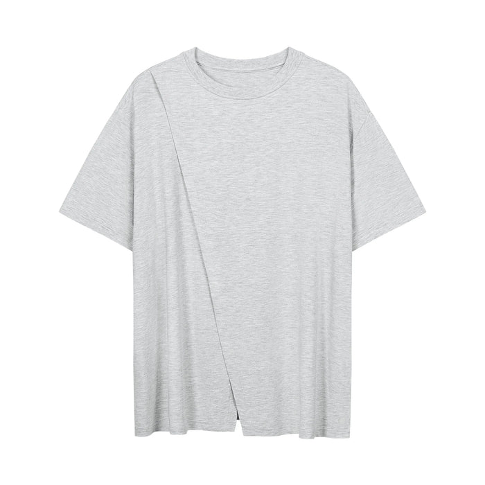 Nest Designs Short Sleeve Nursing T Shirt- Fog Grey