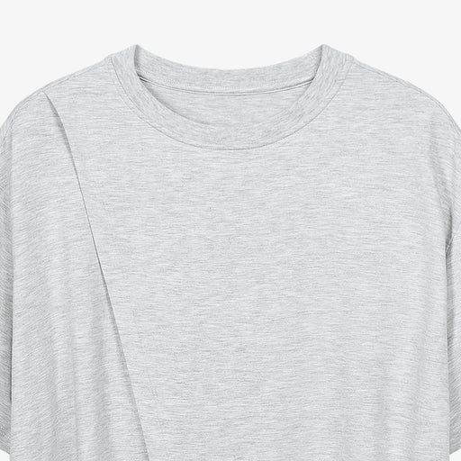 Nest Designs Short Sleeve Nursing T Shirt- Fog Grey