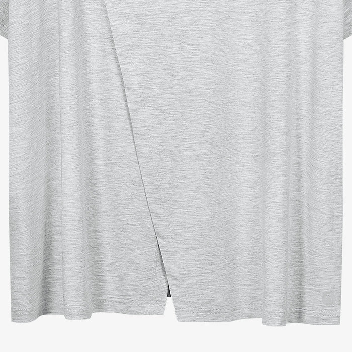 Nest Designs Short Sleeve Nursing T Shirt- Fog Grey