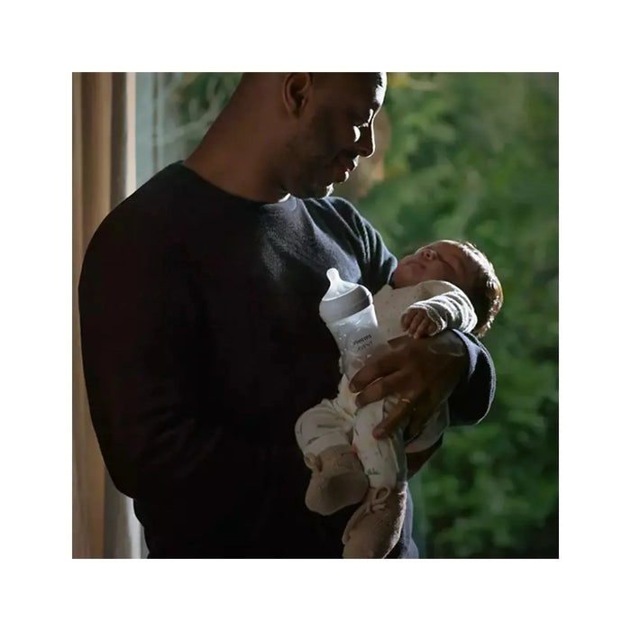 Avent Natural Bottle Clear 9oz - 1M+ 3pack