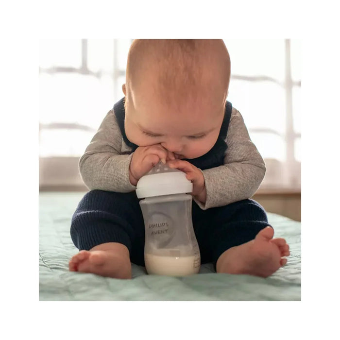 Avent Natural Bottle Clear 9oz - 1M+ 3pack