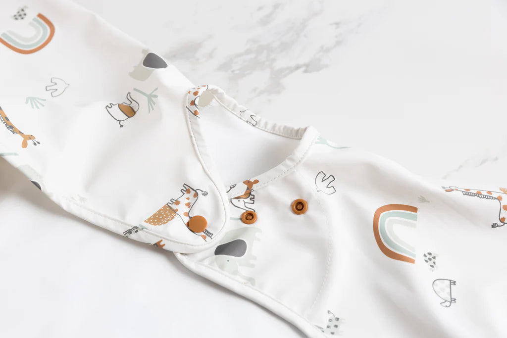 Bibado Coverall Long Sleeve Weaning Bib - Serengeti Spaghetti