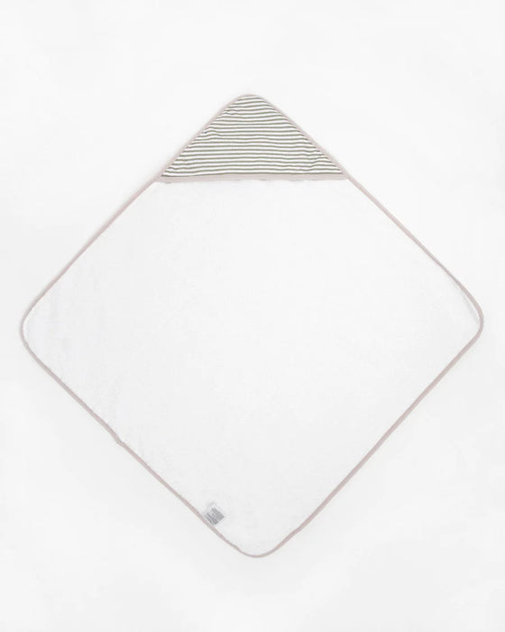 Little Unicorn Infant Hooded Towel - Grey Stripe