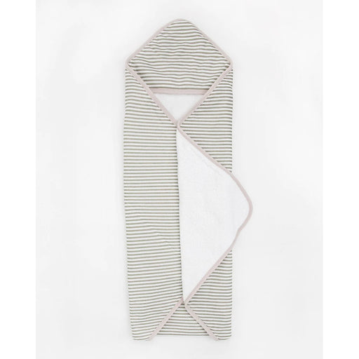 Little Unicorn Infant Hooded Towel - Grey Stripe