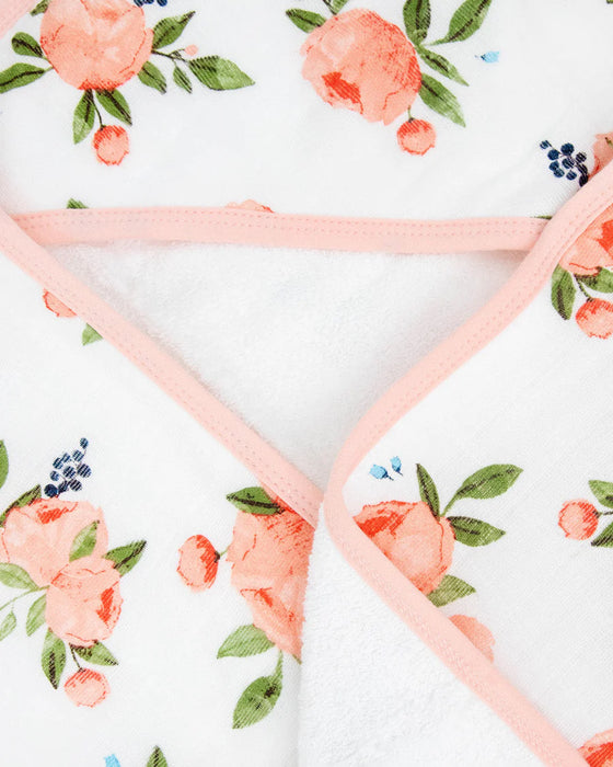 Little Unicorn Infant Hooded Towel - Watercolor Roses