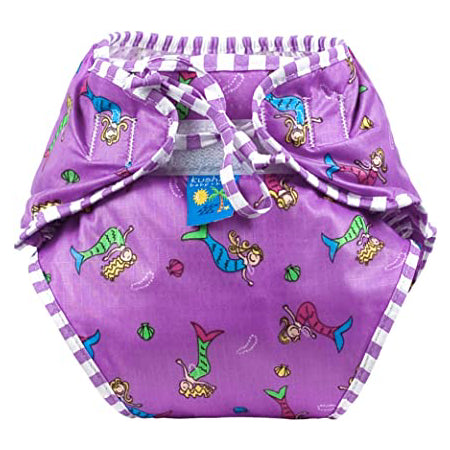 Kushies Swimsuit Diaper Medium - Purple Mermaid