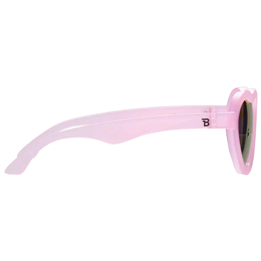 Babiators The Influencer Sunglasses Pink Transparent w/Purple 6yrs BLU-024