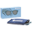Babiators The Seafarer Sunglasses POLARIZED Teal Blue w/Sliver 6+yrs BLU-033