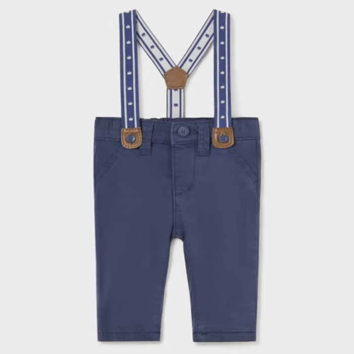 Mayoral Long Trousers w/ Suspenders - Midnight 2515