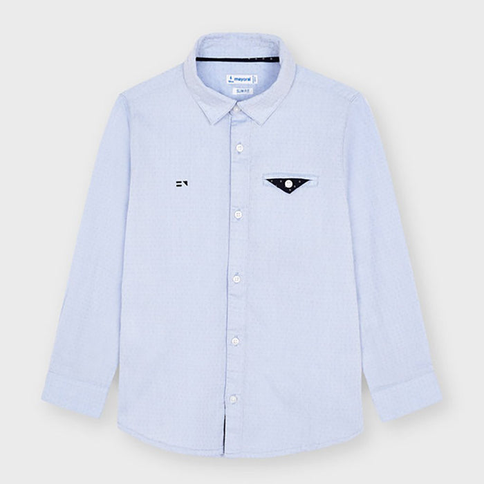 Mayoral Long Sleeve Dress Shirt - Celeste (4165-29)