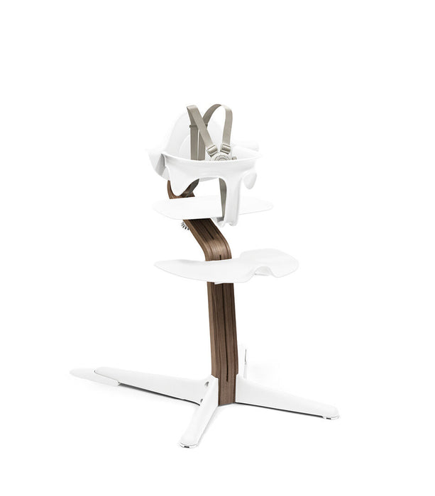Stokke Nomi High Chair Bundle Walnut - White