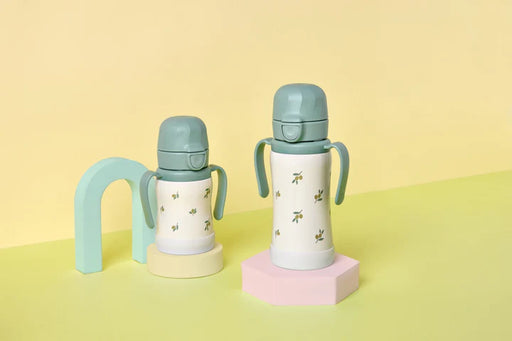 Grosmimi Stainless Straw Cup 200ml - Olive/Pistachio