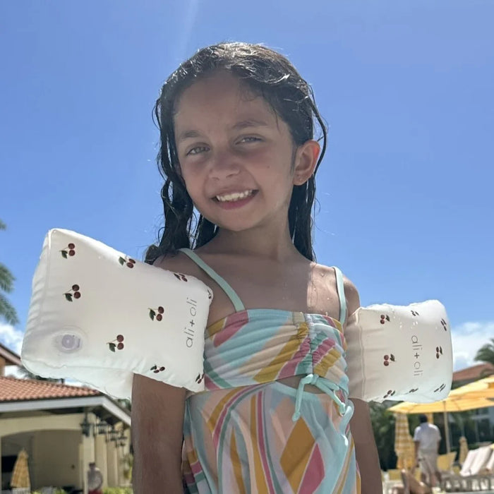 Ali+Oli Swim Arm Band Wings Inflatable Float - Cherries