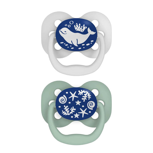 Dr Brown's Advantage Pacifer Stage2 - Scooter Squirrel And Glow In The Dark Blue Ocean