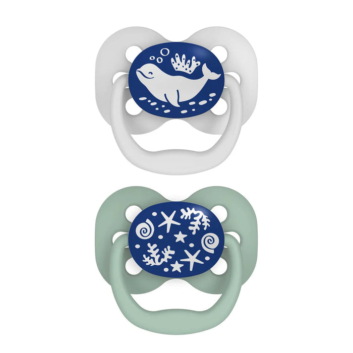 Dr Brown's Advantage Pacifer Stage2 - Scooter Squirrel And Glow In The Dark Blue Ocean