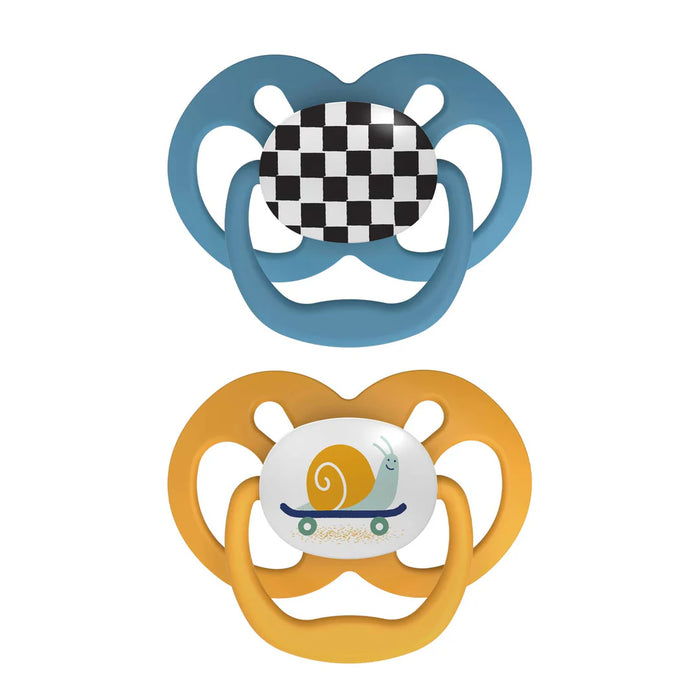 Dr Brown's Advantage Pacifer Stage2 - Skateboard Snail And Glow In The Dark Coral Ocean
