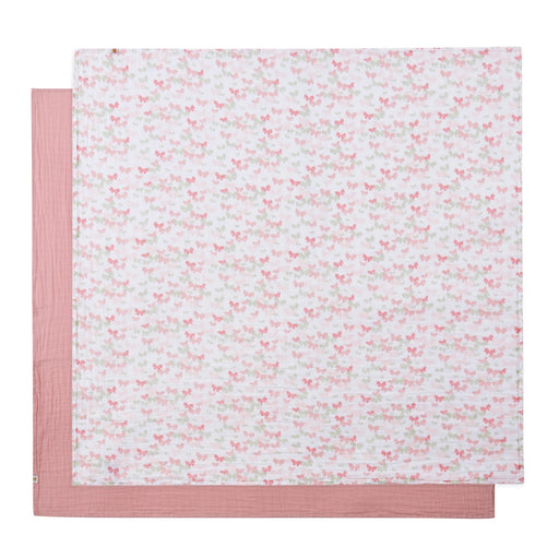 Piccolo Bambino Muslin Swaddles 2pk - Pink