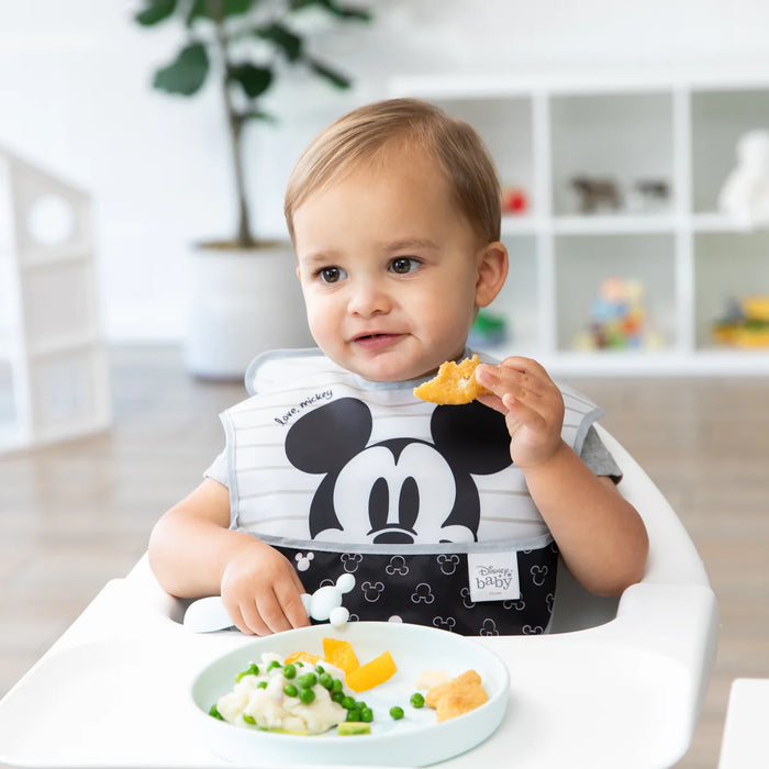 Bumkins Silicone Plate+Spoon Set:Disney Mickey Mouse