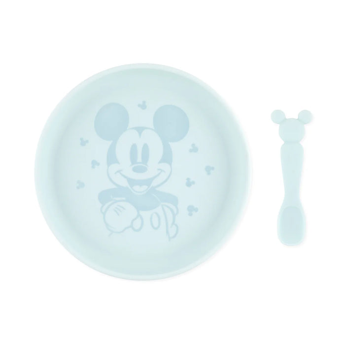 Bumkins Silicone Plate+Spoon Set:Disney Mickey Mouse