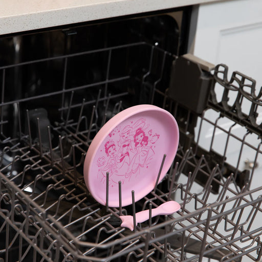 Bumkins Silicone Plate+Spoon Set: Disney Princess