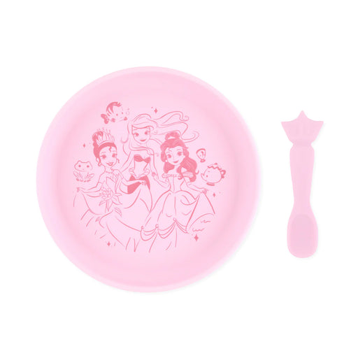 Bumkins Silicone Plate+Spoon Set: Disney Princess