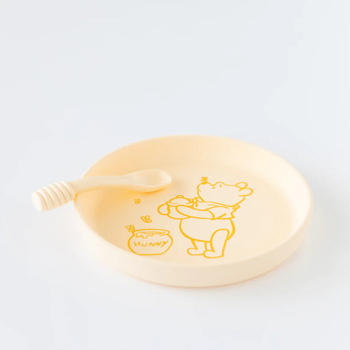 Bumkins Silicone Plate+Spoon Set:Disney Winnie The Pooh