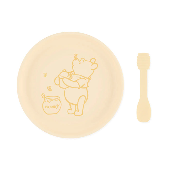 Bumkins Silicone Plate+Spoon Set:Disney Winnie The Pooh