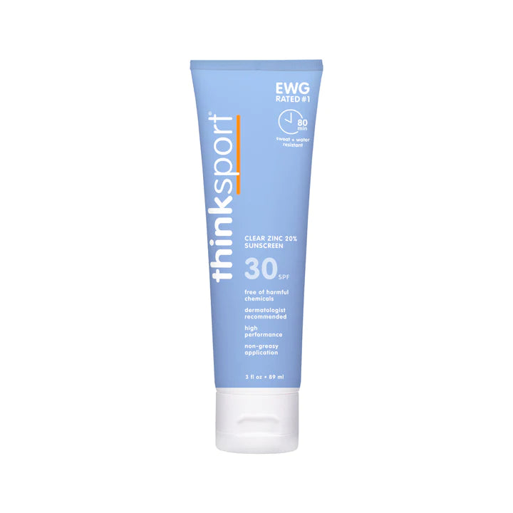 Thinksport Clear Zinc Sunscreen Lotion SPF30 89ml
