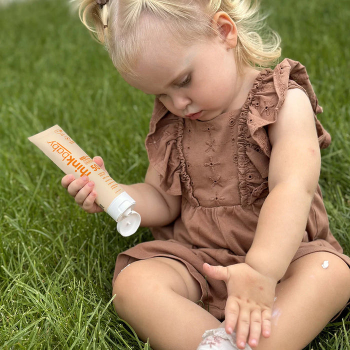 Thinkbaby Clear Zinc Oxide Sunscreen Sensitive Skin Location SPF50 89ml