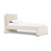 Monte Pillowback Bed Twin Bed with Walnut Feet - Dune