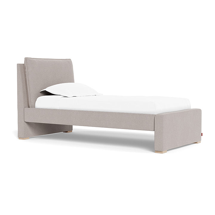 Monte Pillowback Bed Twin Bed with Maple Feet - Sand