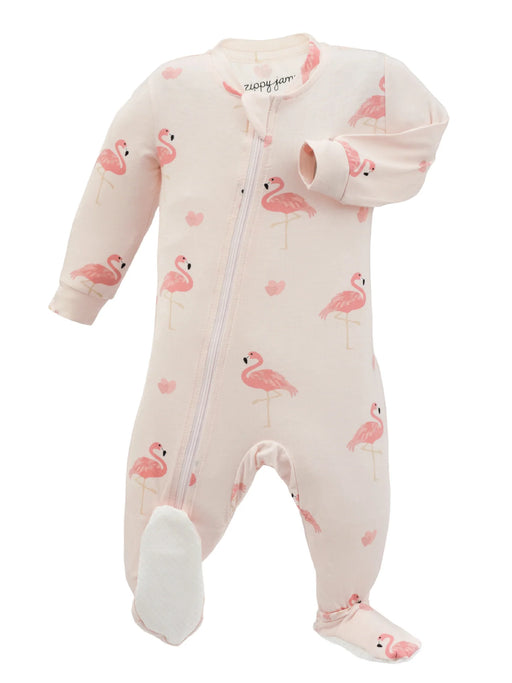 Zippy Jamz Footed Bamboo - Pretty in Pink