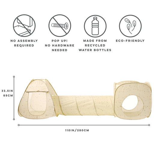 3 Sprouts 3 Pieces Tent - Terrazzo Beige