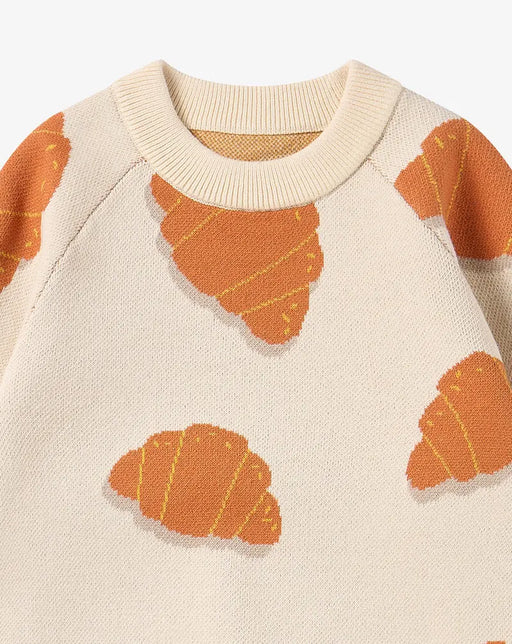 Petite Revery Sweater - Cozy Croissants