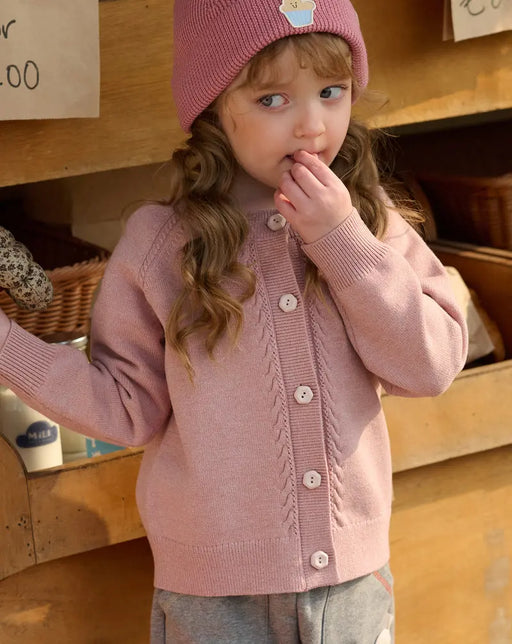 Petite Revery Knit Cardigan - Old Rose