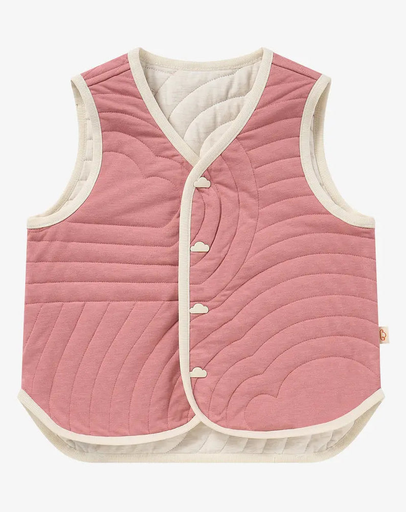 Petite Revery Reversible Vest - Old Rose