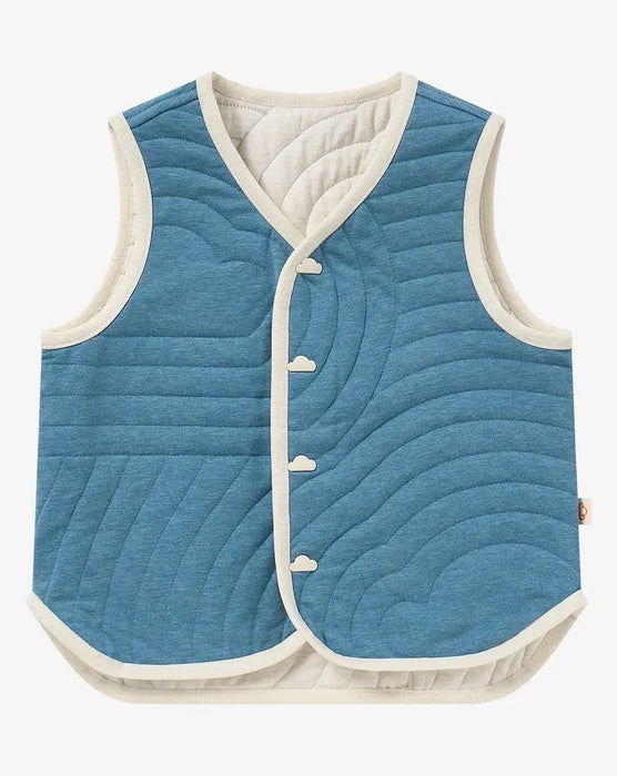 Petite Revery Reversible Vest - Oceanview
