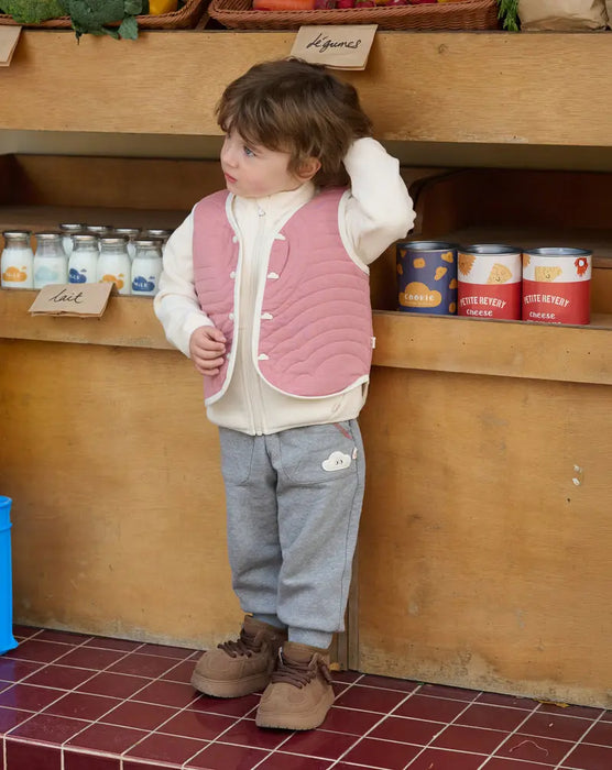 Petite Revery Reversible Vest - Old Rose