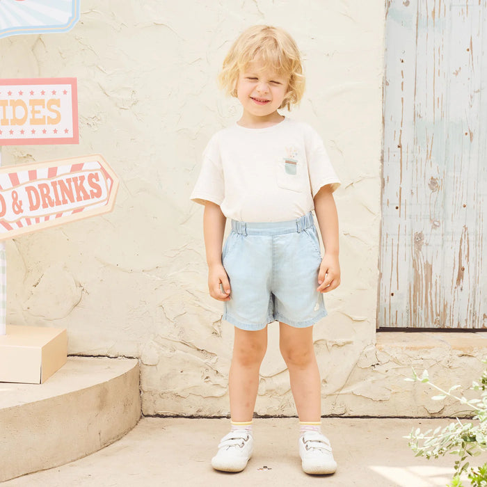 Petite Revery Oversize Tee - Nimbus Cloud