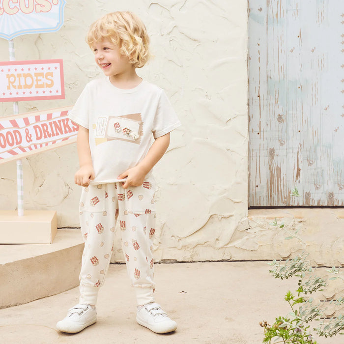 Petite Revery Short Sleeve Velcro Tee - Nimbus Cloud