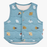 Petite Revery Quilted Reversible Vest - Cloudy Cottoncandy