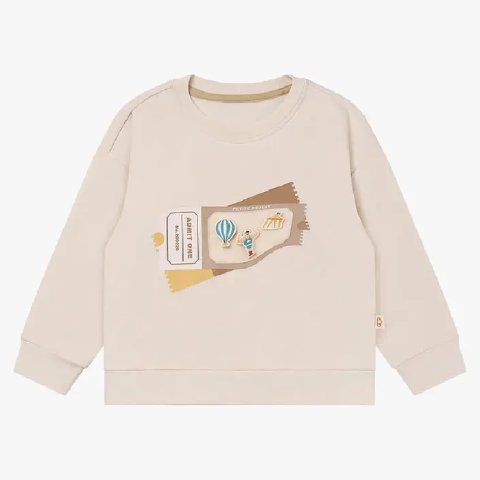 Petite Revery Long Sleeve Sweatshirt - Jet Stream
