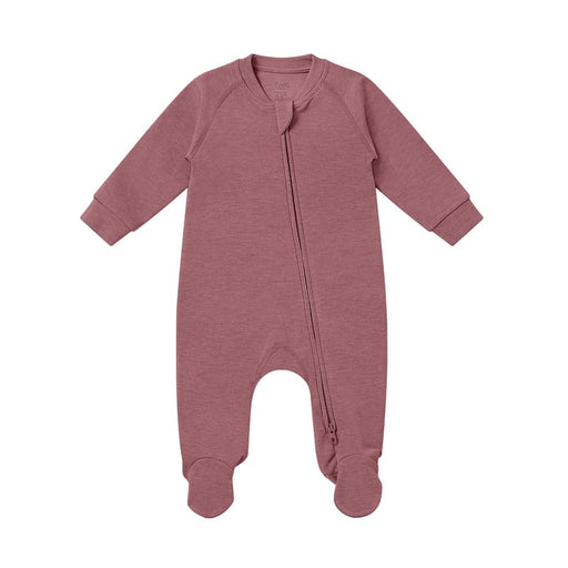 Nest Designs Long Sleeve Footed Sleeper Newborn - Pantone Hawthorn Rose