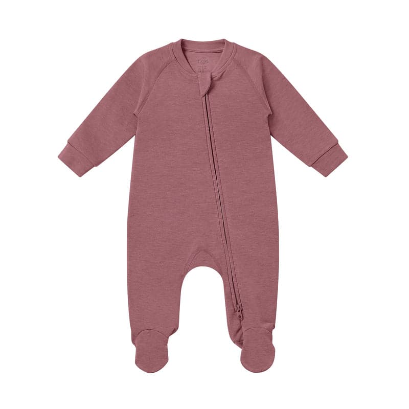 Nest Designs Long Sleeve Footed Sleeper Newborn - Pantone Hawthorn Rose
