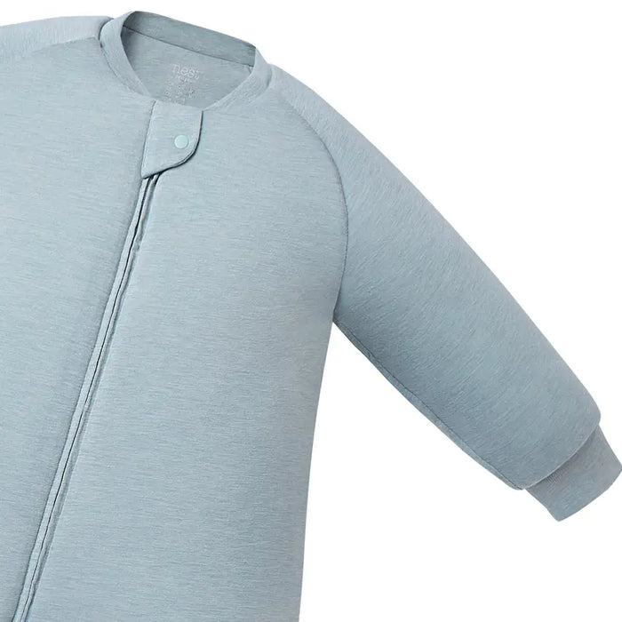 Nest Designs Pantone Bamboo Long Sleeve Footed Sleep Bag 2.0T - Slate