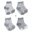 Perlim Pinpin 4 Pairs of Socks - Light Grey