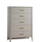 Natart Palo 5 Drawer Tall Chest - Dove