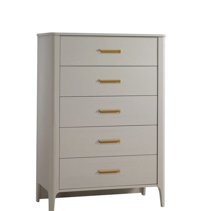 Natart Palo 5 Drawer Tall Chest - Dove